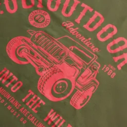 Bigdude Outdoor Adventure Print T-Shirt Khaki -Big Dude Clothing Shop 39eaaf15 06cdadea 1
