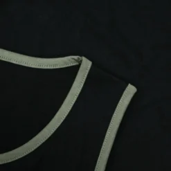 Bigdude Vest With Contrast Piping Black/Sage Green -Big Dude Clothing Shop 3ab8d610 1ca171d2 1