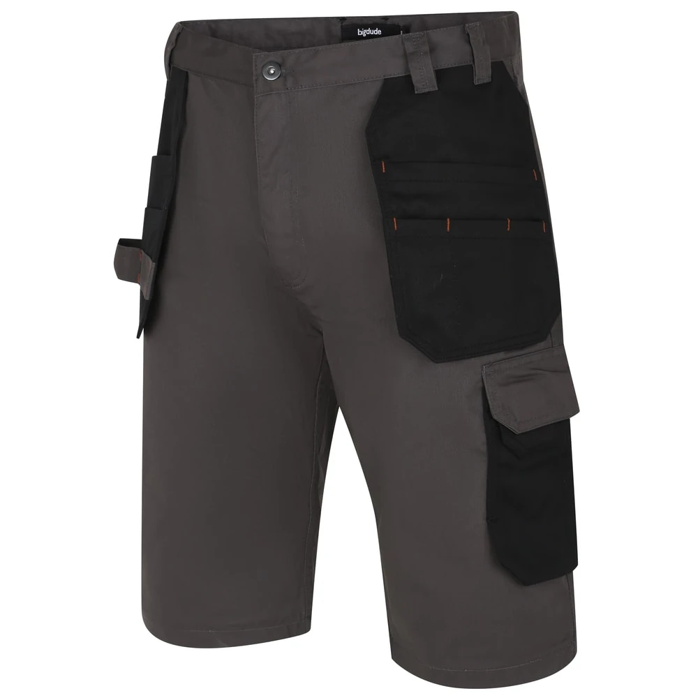 Bigdude Durable Work Shorts Charcoal 1 Bigdude Durable Work Shorts Charcoal