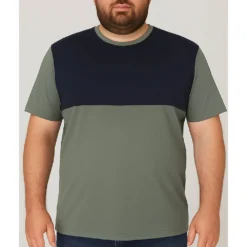 Bigdude Cut & Sew 2 Tone T-Shirt Sage Green/Navy -Big Dude Clothing Shop 3f86ed1d 4f973487 life2 bd21ts05 67 sagegreen