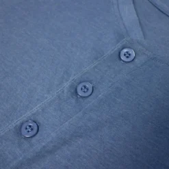 Bigdude Grandad T-Shirt Denim Marl -Big Dude Clothing Shop 4164d99c img 8660