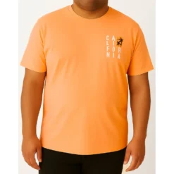 Bigdude Surf Chest Print T-Shirt Apricot 11 Bigdude Surf Chest Print T-Shirt Apricot -Big Dude Clothing Shop 4274a2a9 04267be4 life1 bd25ts07 110 apricot