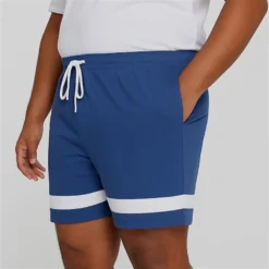 Bigdude Contrast Stripe Loopback Shorts Deep Blue -Big Dude Clothing Shop 429365a1 life2 bd25sh30 66 deepblue