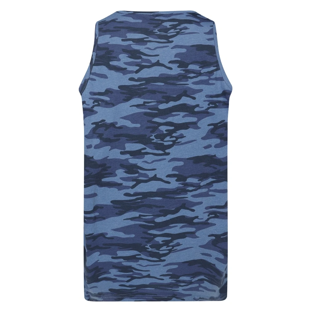 Bigdude Camo Vest Navy 2 Bigdude Camo Vest Navy - Image 2
