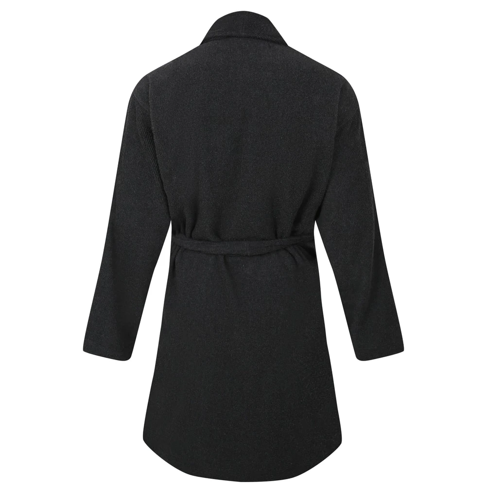 Bigdude Terry Towelling Dressing Gown Charcoal 2 Bigdude Terry Towelling Dressing Gown Charcoal - Image 2