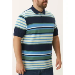 Bigdude Summer Stripe Polo Navy 13 Bigdude Summer Stripe Polo Navy -Big Dude Clothing Shop 44f42c7f life2 bd25p25 02 navy