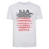 Bigdude USA Print T-Shirt White
