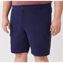 Bigdude Elasticated Waist Cargo Shorts Navy 12 Bigdude Elasticated Waist Cargo Shorts Navy -Big Dude Clothing Shop 4a7c295c life2 us19sh02 02 navy