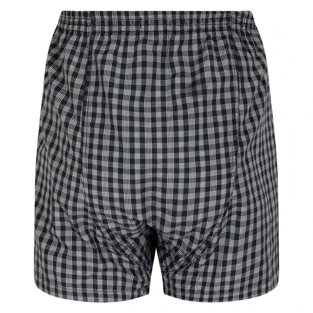 Bigdude 3 Pack Woven Boxer Shorts Navy 3 Bigdude 3 Pack Woven Boxer Shorts Navy - Image 3