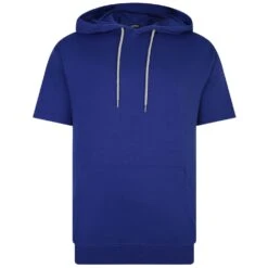 Bigdude Short Sleeve Hoody Cobalt Blue