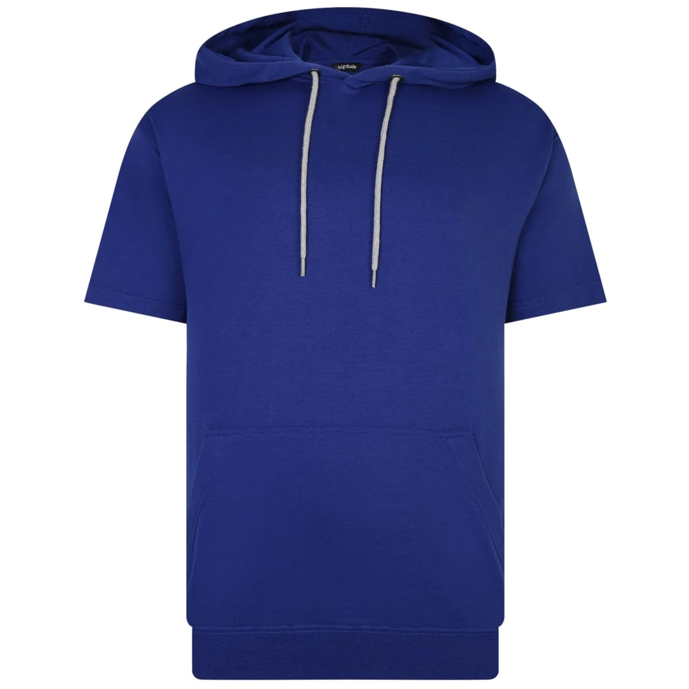 Bigdude Short Sleeve Hoody Cobalt Blue 1 Bigdude Short Sleeve Hoody Cobalt Blue