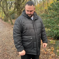 Bigdude Puffer Coat Black -Big Dude Clothing Shop 4c1f877c model2 us24jck04 01 black