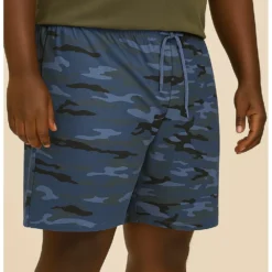 Bigdude Camo Loop Back Shorts Navy -Big Dude Clothing Shop 4c23867f life2 bd25sh25 02 navy