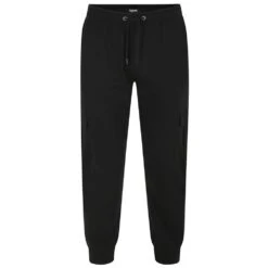 Bigdude Lightweight Cargo Joggers Black