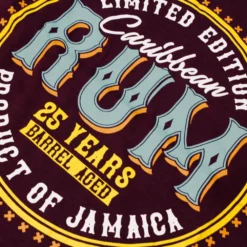 Bigdude Caribbean Rum Print T-Shirt Burgundy -Big Dude Clothing Shop 4e67ac7d 6e769393 3