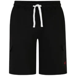 Bigdude Fleece Cargo Shorts Black