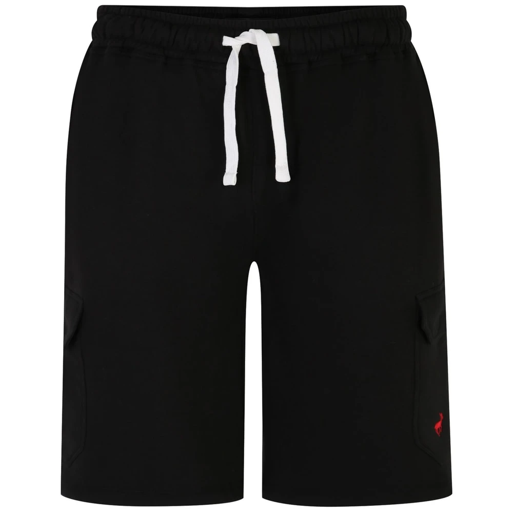 Bigdude Fleece Cargo Shorts Black