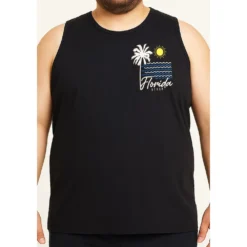 Bigdude Lightweight Summer Print Vest Black -Big Dude Clothing Shop 50d4dd3e life1 us24v05 01 black