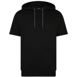 Bigdude Short Sleeve Hoody Black