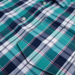 Bigdude Short Sleeve Check Shirt Sage Green -Big Dude Clothing Shop 52d7f225 ae31dad0 3 2