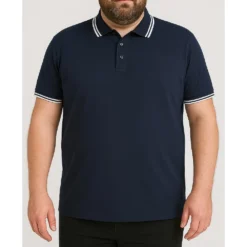 Bigdude Tipped Polo Shirt Navy 14 Bigdude Tipped Polo Shirt Navy -Big Dude Clothing Shop 548ea1db life1 us20tp01 02 navy