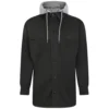Bigdude Overshirt With Hood Charcoal