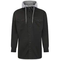 Bigdude Overshirt With Hood Charcoal