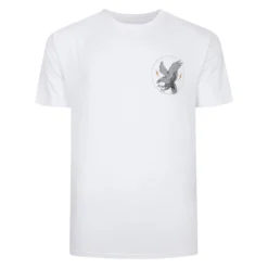 Bigdude Eagle Print T-Shirt White