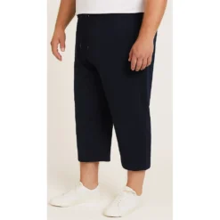 Bigdude Lightweight Cropped Loopback Joggers Navy -Big Dude Clothing Shop 59d0e5ef life2 bd24sh13 02 navy