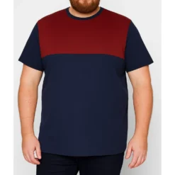 Bigdude Cut & Sew 2 Tone T-Shirt Navy/Burgundy 9 Bigdude Cut & Sew 2 Tone T-Shirt Navy/Burgundy -Big Dude Clothing Shop 5c2b1475 0c048ea2 life1 bd21ts05 10 burgundy