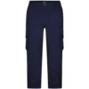 Bigdude Lightweight Elasticated Waist Cargo Trousers Navy
