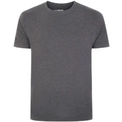Bigdude Plain Crew Neck T-Shirt Charcoal -Big Dude Clothing Shop 5dac22c0 bd101 04 charcoal 1