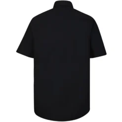 Bigdude Classic Short Sleeve Poplin Shirt Black -Big Dude Clothing Shop 5ddd177f m30a6858