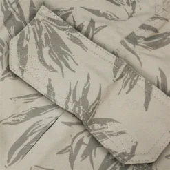 Bigdude Leaf Print Cargo Shorts Stone 11 Bigdude Leaf Print Cargo Shorts Stone -Big Dude Clothing Shop 5f27999f closeup3 us25sh08 37 stone