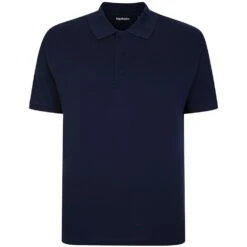Bigdude 3 Pack Plain Polo Shirts Black/Charcoal/Navy -Big Dude Clothing Shop 5f36b467 97c5a1ac navypolo 1