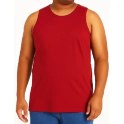 Bigdude Plain Vest Pepper Red -Big Dude Clothing Shop 611f7ae1 life1 usv01 47 pepperred