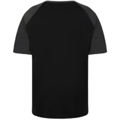 Bigdude Contrast Raglan Sleeve T-Shirt Black/Charcoal -Big Dude Clothing Shop 618471ec bd19ts62 01 2