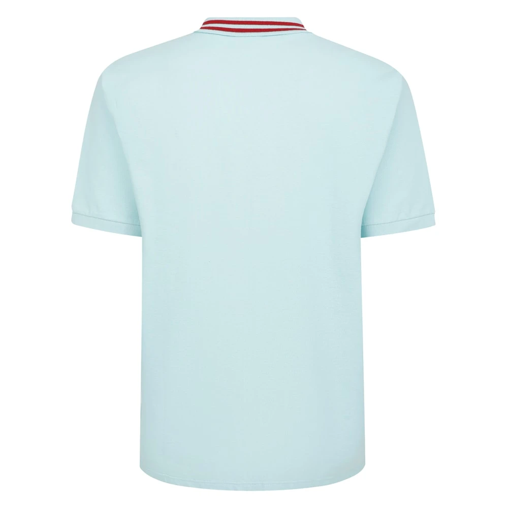 Bigdude Pique Polo With Chunky Tipping Turquoise 2 Bigdude Pique Polo With Chunky Tipping Turquoise - Image 2