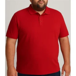 Bigdude Plain Polo Shirt Pepper Red -Big Dude Clothing Shop 62499064 life1 us103 47 pepperred