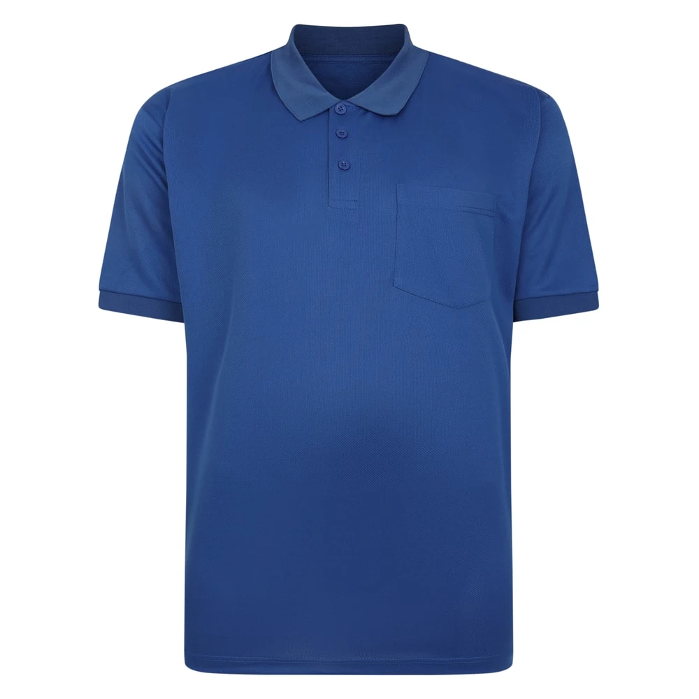 Bigdude Active Polo Shirt Deep Blue 1 Bigdude Active Polo Shirt Deep Blue