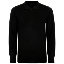 Bigdude Twin Pack Long Sleeve Polos Black/Charcoal -Big Dude Clothing Shop 6424775c 068d8dd6 new20one