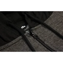 Bigdude Zip Thru Raglan Sleeve Hoody Black/Charcoal -Big Dude Clothing Shop 69da7ebe img 0939