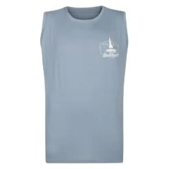 Bigdude Twin Pack Small Print Sleeveless T-Shirt Yellow/Light Blue -Big Dude Clothing Shop 6b15b691 bd25ts64 21 pale20blue 1