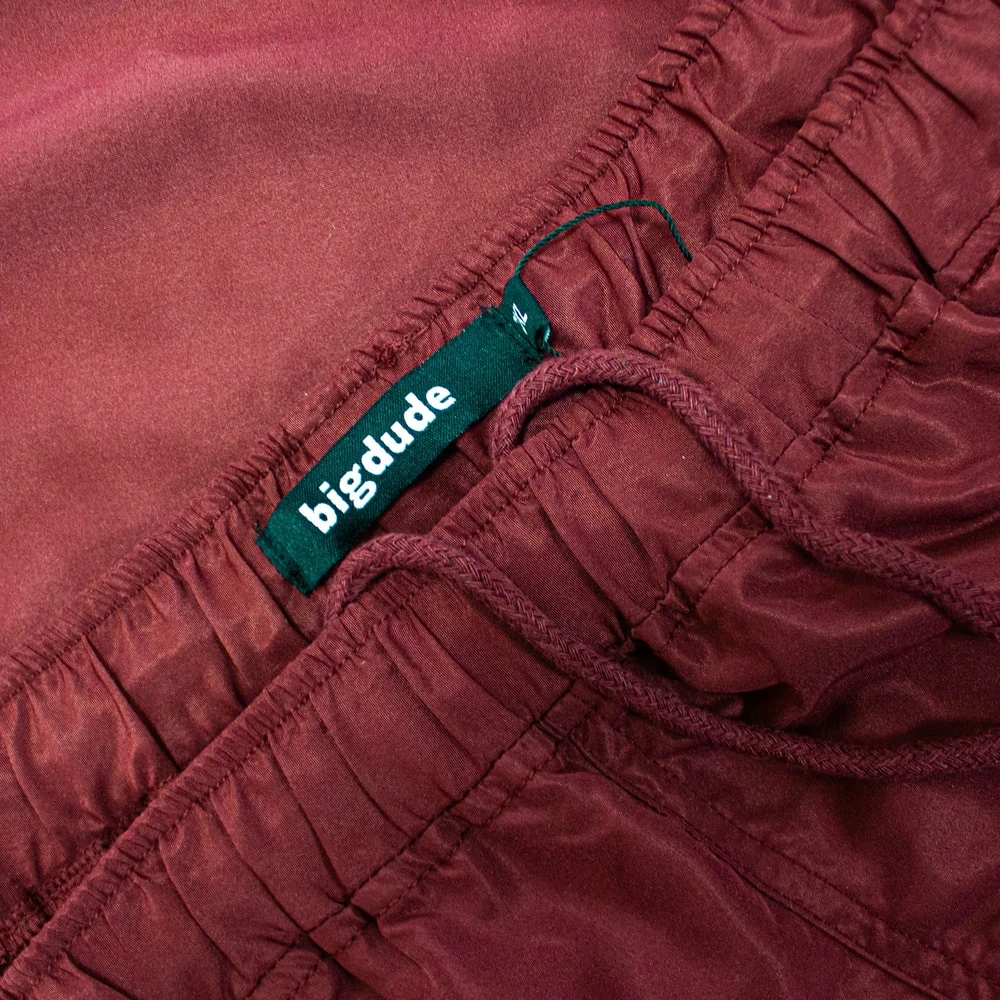 Bigdude Lightweight Active Gym Shorts Burgundy/Black 4 Bigdude Lightweight Active Gym Shorts Burgundy/Black - Image 4