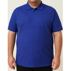 Bigdude Plain Polo Shirt Cobalt Blue -Big Dude Clothing Shop 6cedce73 life1 us103 51 cobaltblue