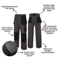 Bigdude Durable Work Trousers Charcoal -Big Dude Clothing Shop 7305fee2 c8c27b81 bd23tr05 07 charcoal