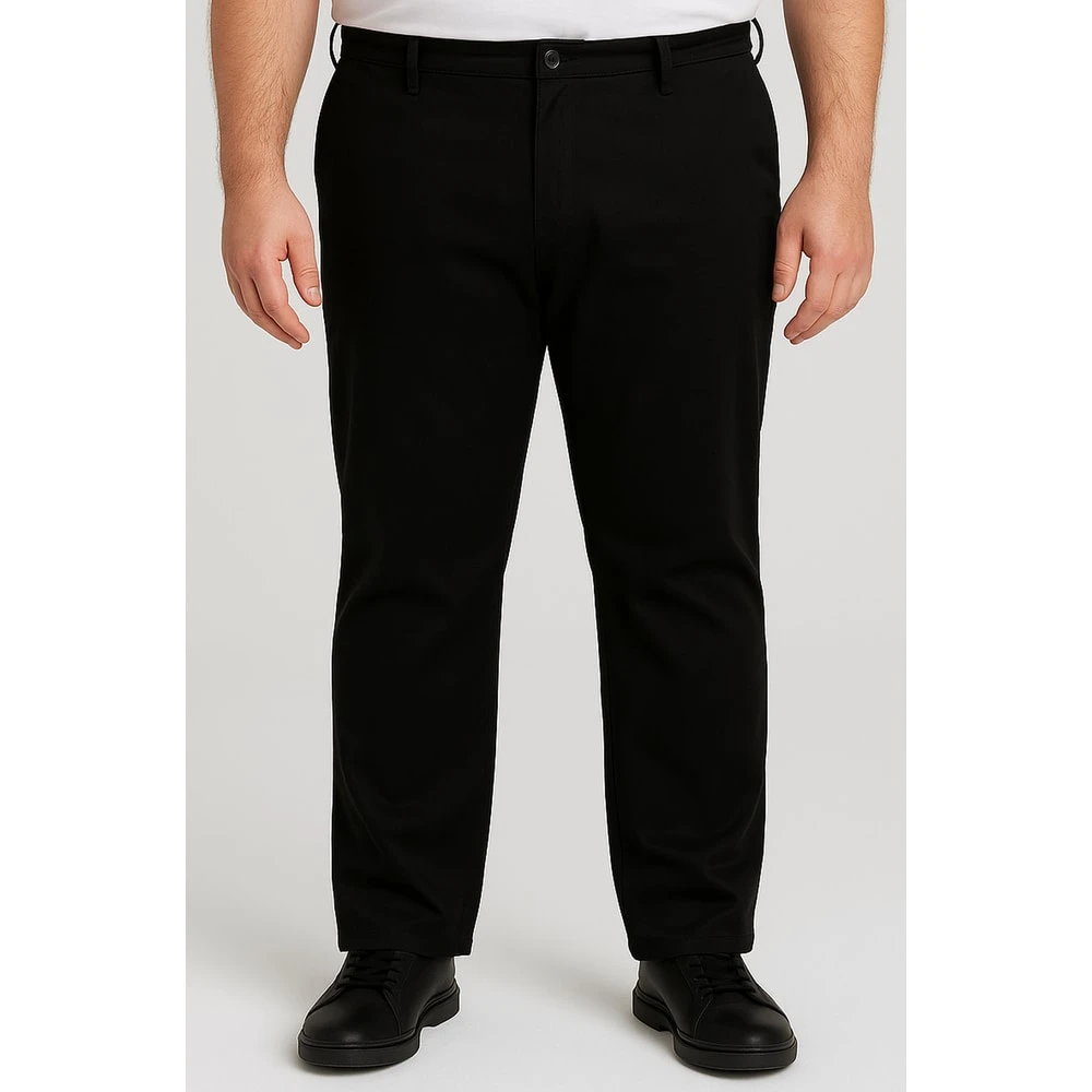 Bigdude Stretch Chino Trousers Black 7 Bigdude Stretch Chino Trousers Black - Image 7
