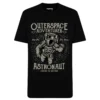 Bigdude Astronaut Print T-Shirt Black
