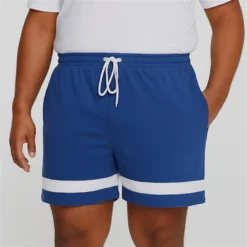 Bigdude Contrast Stripe Loopback Shorts Deep Blue -Big Dude Clothing Shop 7d8153cd life1 bd25sh30 66 deepblue