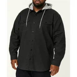 Bigdude Overshirt With Hood Charcoal -Big Dude Clothing Shop 7eec35c0 life1 us24ls09 07 charcoal